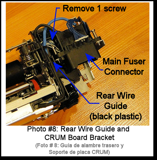 7525 Fuser Rebuild Instructions Photo 8