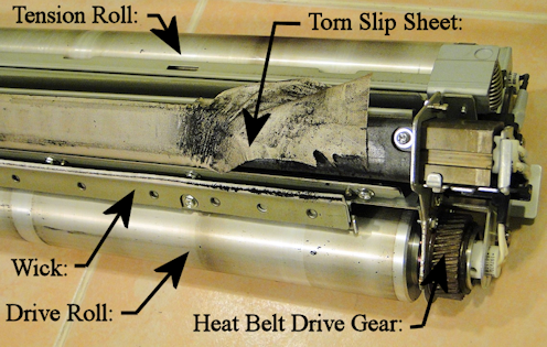 V80 Heat Belt Unit-Good example of a bad slip sheet