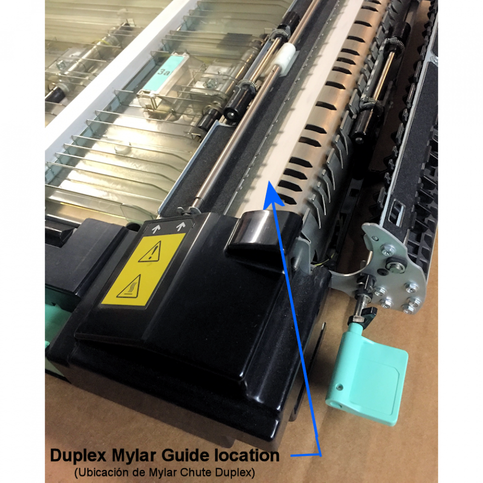 868E44700, 849E31293 Duplex Mylar Guide for Xerox® 4110, 4112