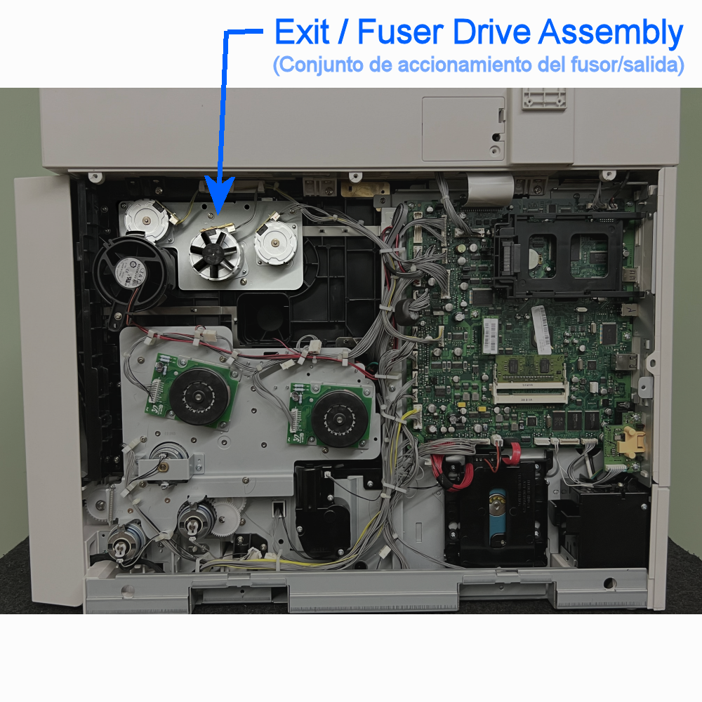 002N02803 Exit Drive Assembly pulled from a BRAND NEW machine