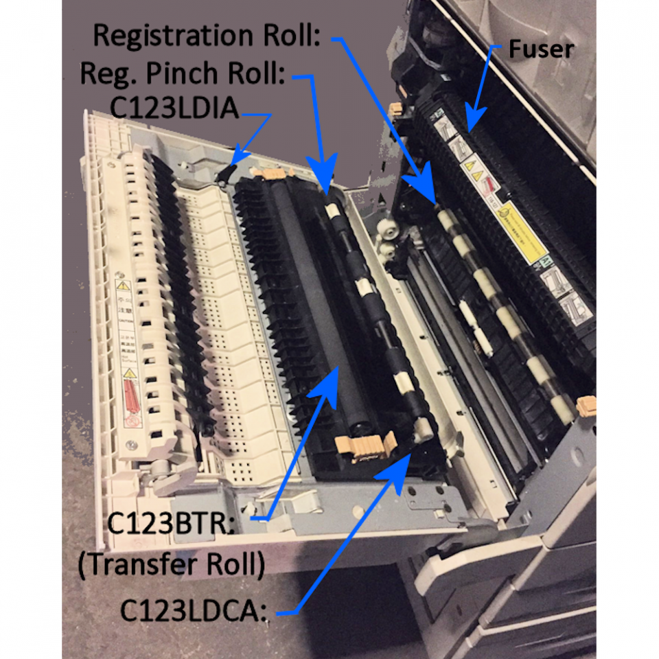 054K24056, 054K24055, etc. Left Door Chute Assembly for Xerox
