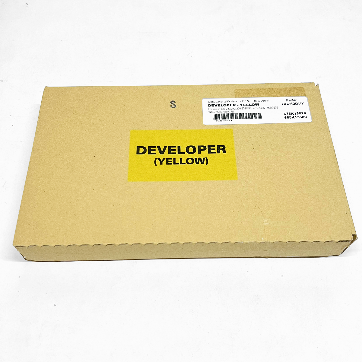 NaoC229 　1冊 675K18020, 695K13500 Yellow Developer Material (OEM - Re-Labeled