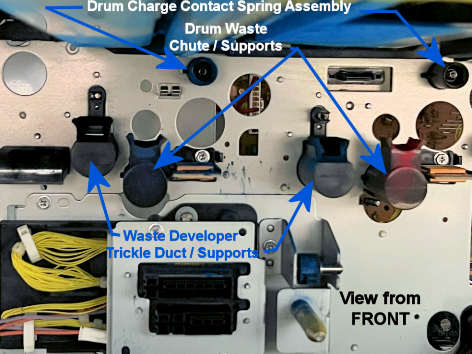 030K76362 - Drum Waste Toner Chute / Support - DC250 style