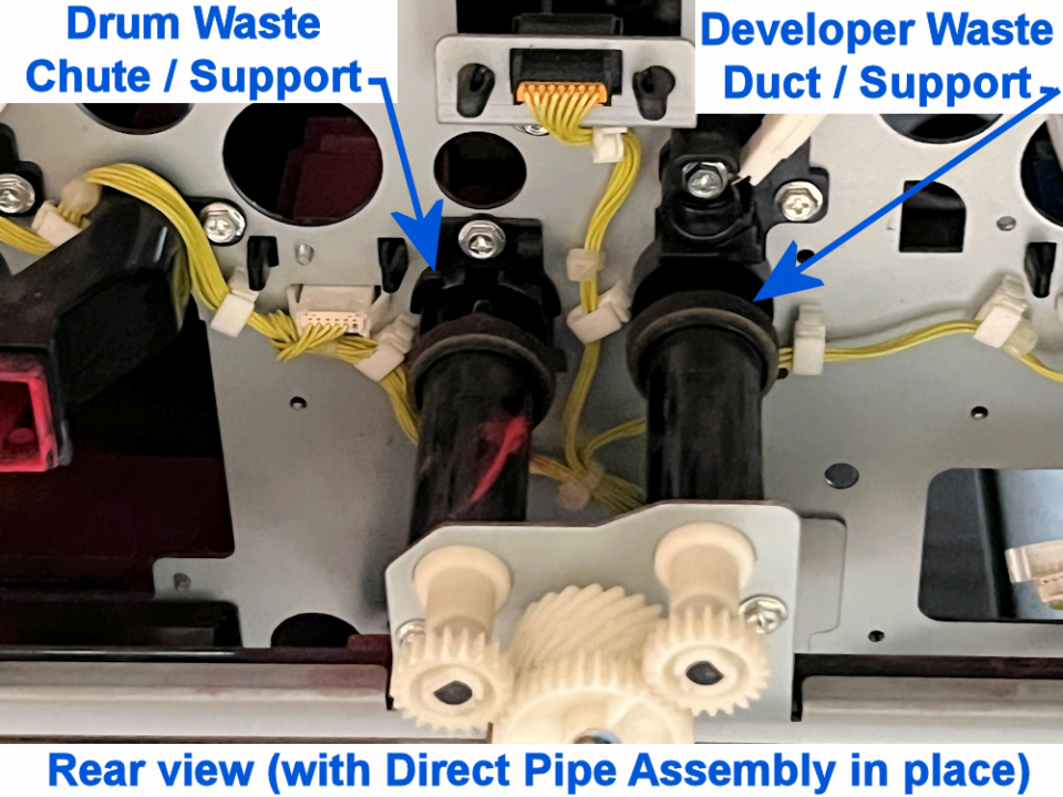 030K76362 - Drum Waste Toner Chute / Support - DC250 style