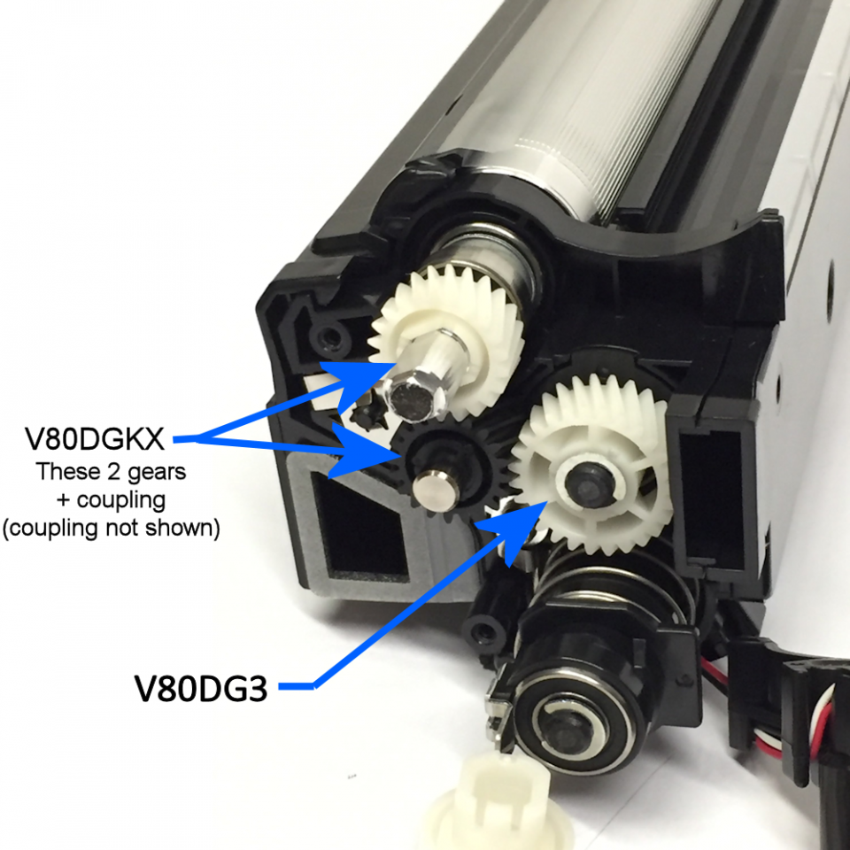 プレシャスメモリーズ　working ワーキング　デッキ　調整パーツ 007k98681, Fuser Drive Gear Bracket Assembly (OEM) - for Xerox