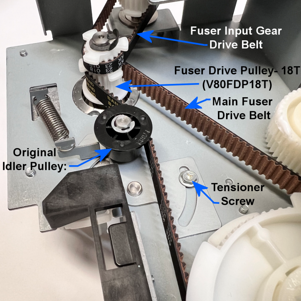 Fuser Main Drive Pulley (18T ) for Xerox® Versant® V80 style